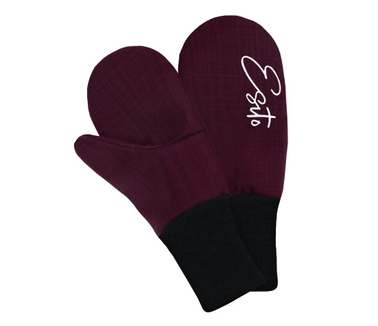 ESITO | Zimní palcové rukavice softshell s beránkem Lamb Fuchsie - fuchsiová / 2 - 3 roky