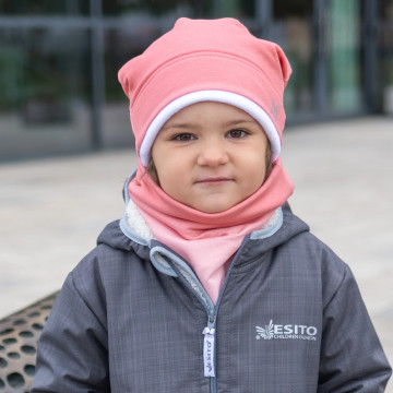 ESITO | Zimní nákrčník Duha tmavá - růžová / 44