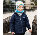 ESITO | Zimní čepice spadená Dinouši - tyrkysová / 42