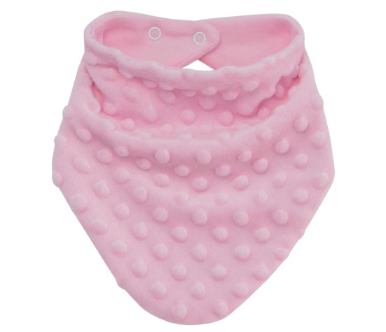 ESITO | Šátek na krk Minky podšitý bavlnou Pink - růžová / 0 - 5 let