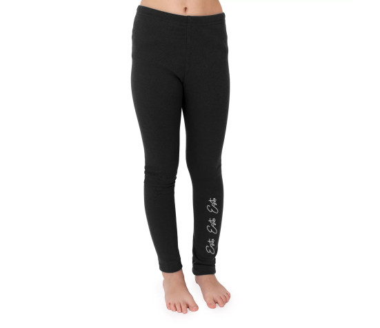 ESITO | Dětské zateplené legíny Warmkeeper Black - černá / 86