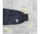 ESITO | Rostoucí softshellová kombinéza s fleecem Spring flowers - černá / 56 - 62