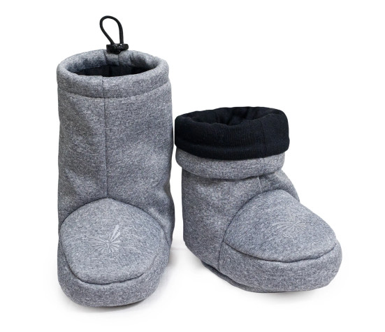 ESITO | Barefoot softshellové capáčky Šedý melír - šedá / 5 - délka stélky: 15 cm