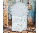 ESITO | Zavinovačka klasická obdélníková 3 kanýry - bílá / 112 x 38 cm