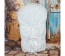 ESITO | Zavinovačka klasická čtvercová madeira 2 kanýry - bílá / 75 x 75 cm