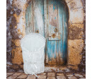 ESITO | Zavinovačka klasická čtvercová madeira 2 kanýry - bílá / 75 x 75 cm