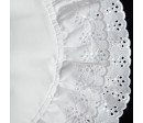 ESITO | Zavinovačka klasická čtvercová madeira 2 kanýry - bílá / 75 x 75 cm