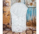 ESITO | Zavinovačka klasická čtvercová madeira 3 kanýry - bílá / 75 x 75 cm