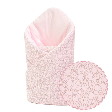 ESITO | Zavinovačka pro miminko Zája Delicate pink 85x85 cm - růžová / 85 x 85 cm