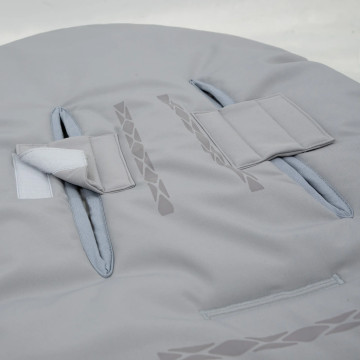ESITO | Rostoucí Fusak Soft Minky UNI Silver - šedá / stříbrná / 110 x 49 cm