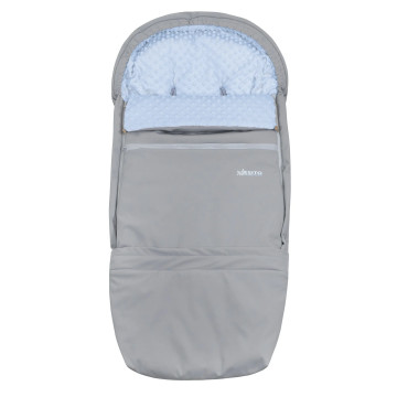 ESITO | Rostoucí Fusak Soft Minky UNI Blue - šedá / modrá / 110 x 49 cm