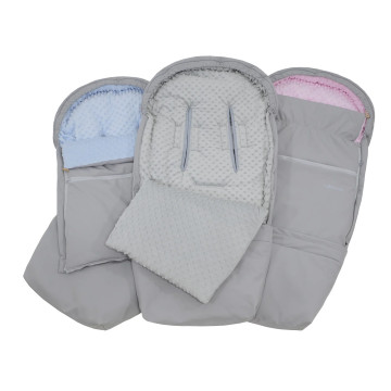ESITO | Rostoucí Fusak Soft Minky UNI Blue - šedá / modrá / 110 x 49 cm