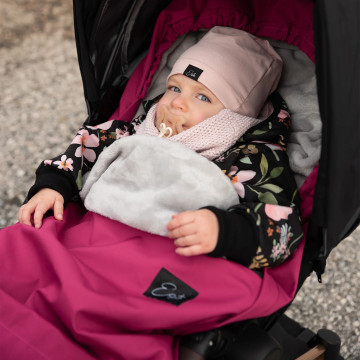 ESITO | Jarní fusak do kočárku Soft Mono Fuchsie - fuchsiová
