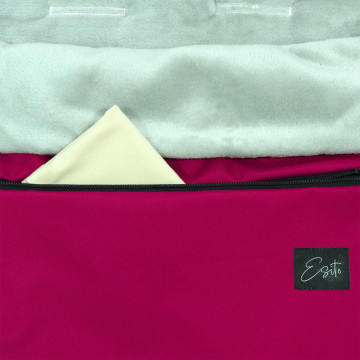 ESITO | Jarní fusak do kočárku Soft Mono Fuchsie - fuchsiová