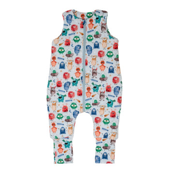 ESITO | Spací pytel s nohavicemi Příšerky - modrá / 9 m - 36 m