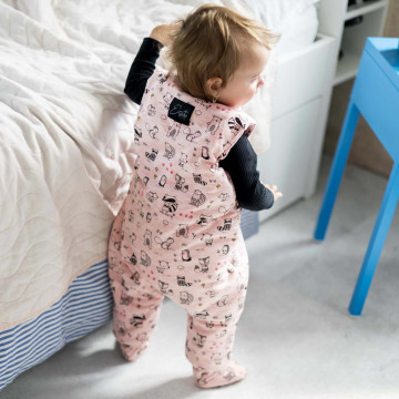 ESITO | Spací pytel s nohavicemi Zvířátka Blankytná modř - modrá / 9 m - 36 m