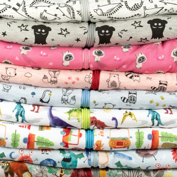 ESITO | Spací pytel s nohavicemi Zvířátka Blankytná modř - modrá / 9 m - 36 m