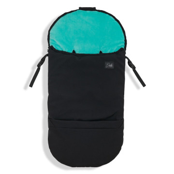 ESITO | Zimní fusak Softshell Warm cocoon 4 v 1 Black / Mint - černá / zelená / 95 x 47 cm / UNI