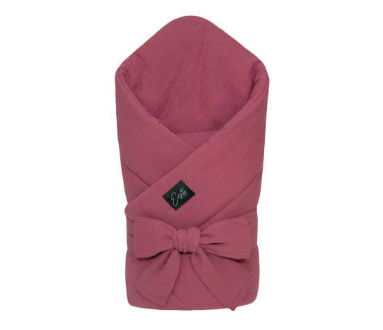 ESITO | Mušelínová zavinovačka pro miminko Ruby red 85x85 cm - rubínová / 85 x 85 cm
