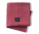 ESITO | Mušelínová deka dvojitá Ruby red - rubínová / 75 x 100 cm