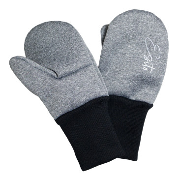 ESITO | Palcové rukavice softshell Šedý melír - šedá / 2 - 3 roky