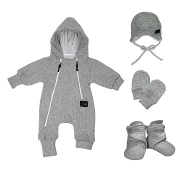 ESITO | Kojenecké rukavice svetrové Cool grey - šedá / 62
