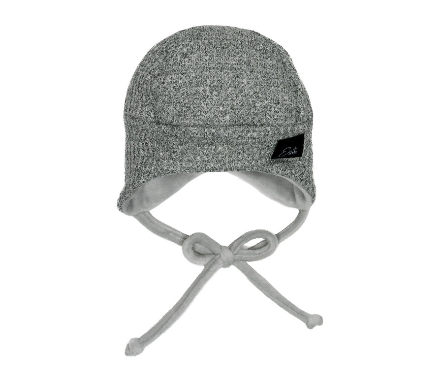 ESITO | Čepice pro miminko Mimi svetrová Cool grey - šedá / 30