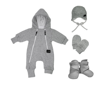 ESITO | Čepice pro miminko Mimi svetrová Cool grey - šedá / 30
