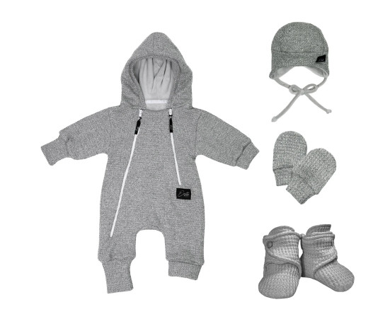 ESITO | Čepice pro miminko Mimi svetrová Cool grey - šedá / 30
