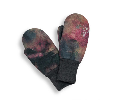 ESITO | Palcové rukavice softshell DUO Rainbow - duhová / 2 - 3 roky