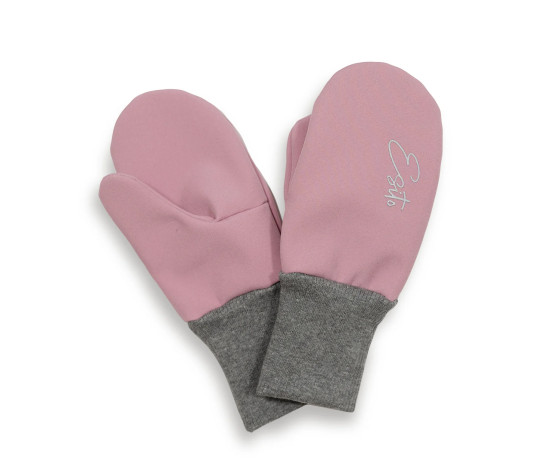 ESITO | Palcové rukavice softshell Shell pink - růžová / 2 - 3 roky
