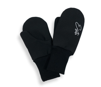 ESITO | Palcové rukavice softshell Black - černá / 2 - 3 roky