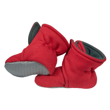 ESITO | Capáčky barefoot Warmkeeper Cerise red - červená / 2 - délka stélky: 12 cm