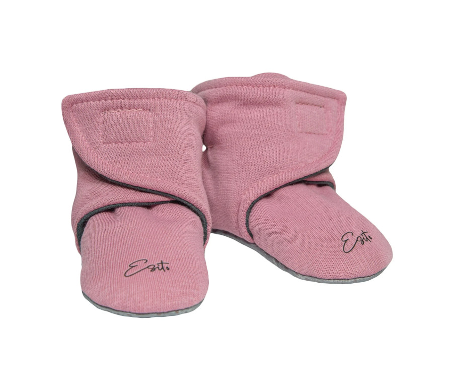 ESITO | Capáčky barefoot Warmkeeper Cyclamen pink - růžová / 2 - délka stélky: 12 cm