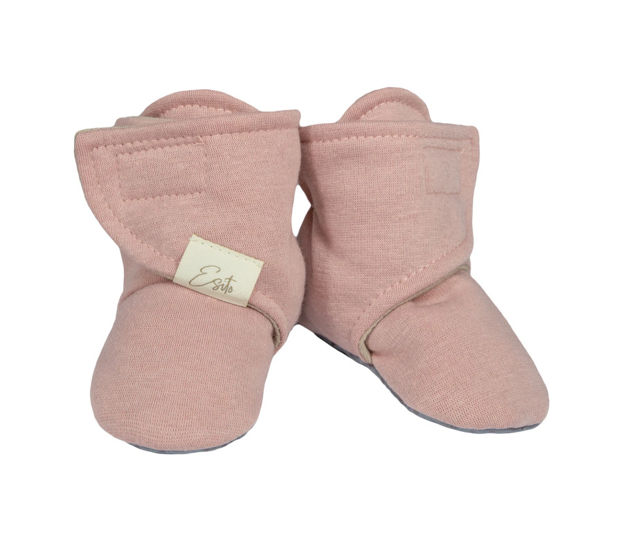 ESITO | Capáčky barefoot Warmkeeper ZOE Cameo pin - růžová / 2 - délka stélky: 12 cm