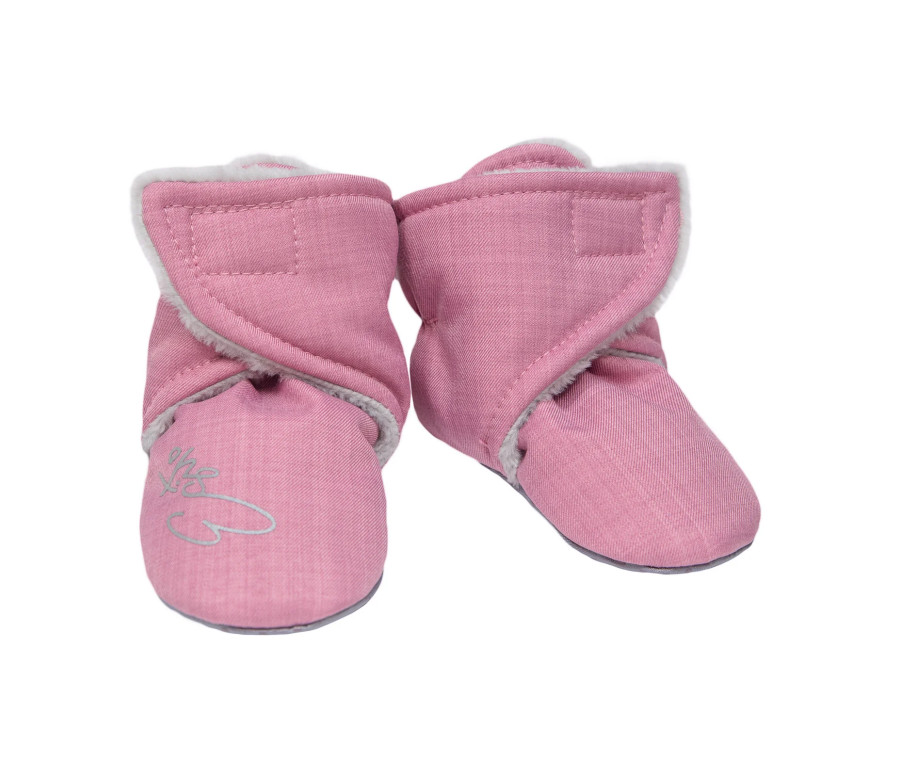 ESITO | Capáčky barefoot Softshell Lamb Antique pink - růžová / 2 - délka stélky: 12 cm