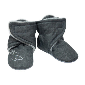 ESITO | Capáčky barefoot Softshell Lamb Grey - šedá / 2 - délka stélky: 12 cm