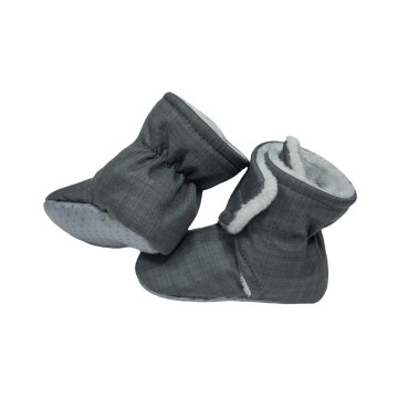 ESITO | Capáčky barefoot Softshell Lamb Grey - šedá / 2 - délka stélky: 12 cm