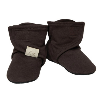 ESITO | Capáčky barefoot Cotton Brown - hnědá / 2 - délka stélky: 12 cm