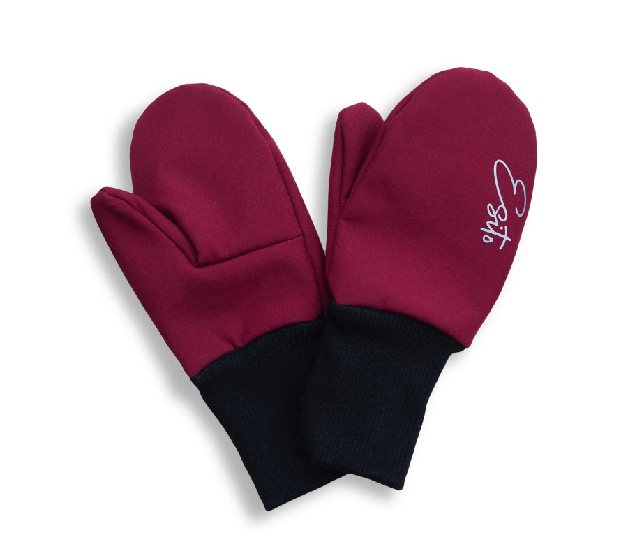 ESITO | Palcové rukavice softshell Fuchsie - fuchsiová / 2 - 3 roky