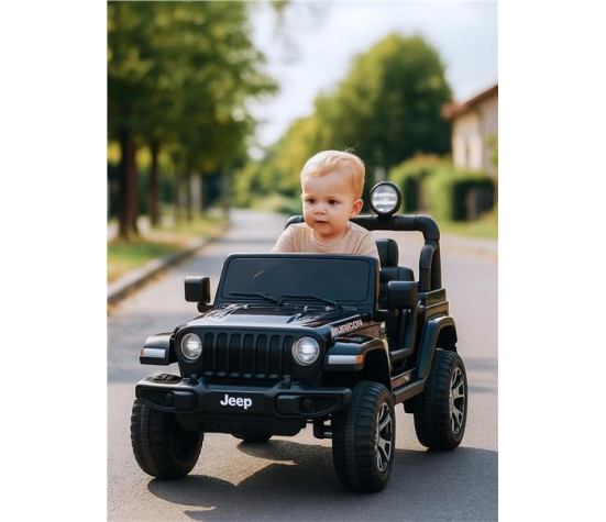 Dětské elektrické autíčko Baby Mix Jeep Wrangler Rubicon černé
