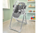 Dětská jídelní židlička 2v1 SMART New Baby grey