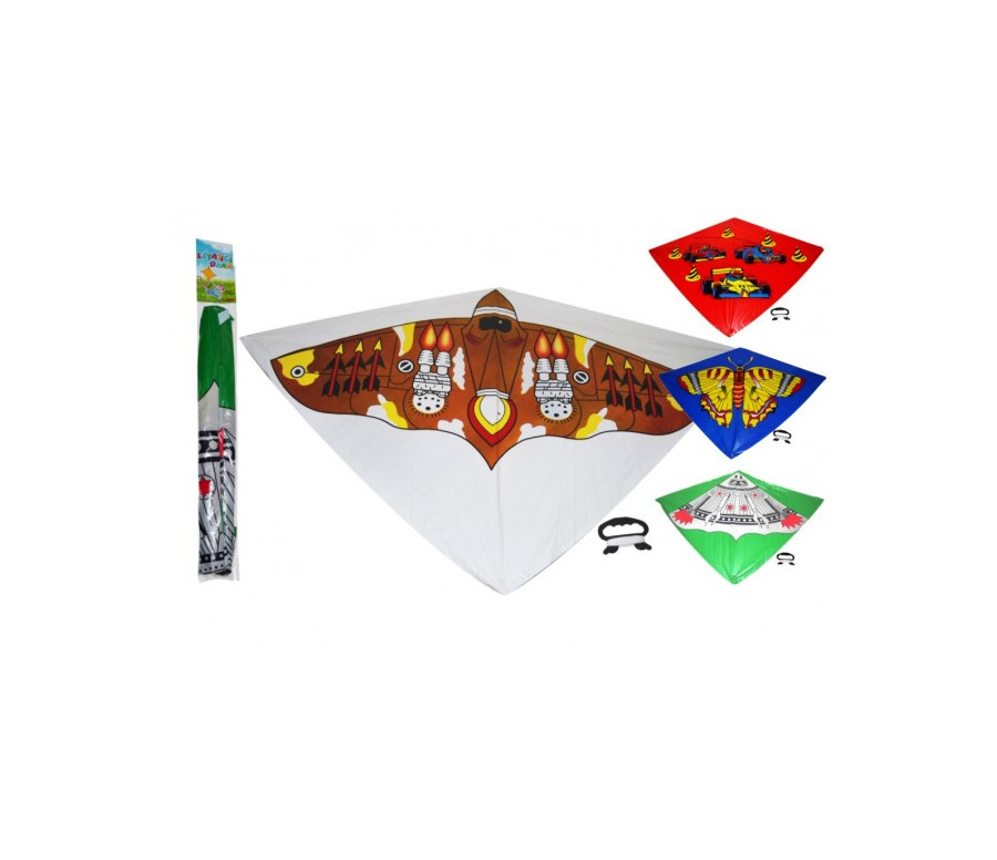 Drak plast 110x72cm asst 3 druhy v sáčku Drak plast 110x72cm asst 3 druhy v sáčku