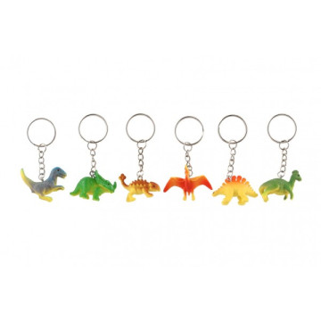 Přívěsek na klíče/Klíčenka dinosaurus plast 7cm mix druhů