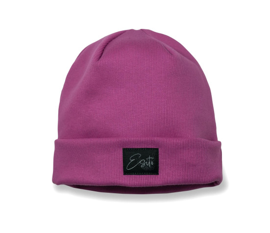 ESITO | Žebrovaná čepice rolled up exclusive Violet - fialová / 34