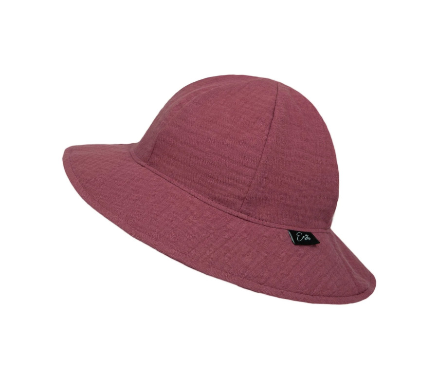 ESITO | Dívčí klobouk mušelín Ruby red - rubínová / XS