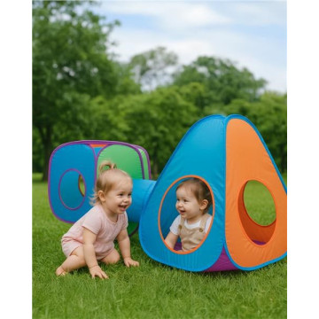 Dětský stan Baby Mix 3v1 oranžovo-modrý
