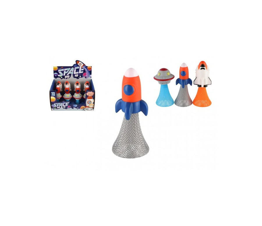 Hip Hop vesmír vyskakující plast 9cm 3 druhy 12ks v boxu