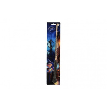 Kouzelnický set - hůlka 40cm, brýle plast na kartě 9,5x42,5cm karneval