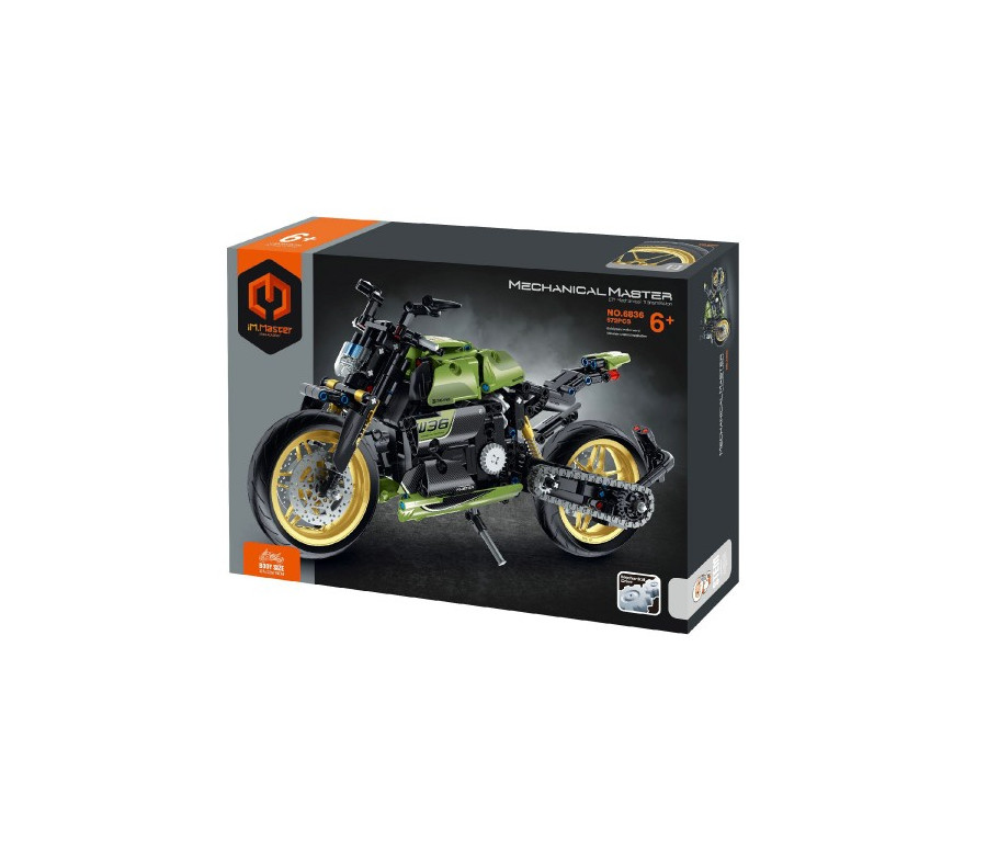 Stavebnice iM.MASTER motorka plast 572 dílků v krabici 31x23x7cm
